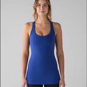 Lululemon size 6 sapphire blue Racerback tank.